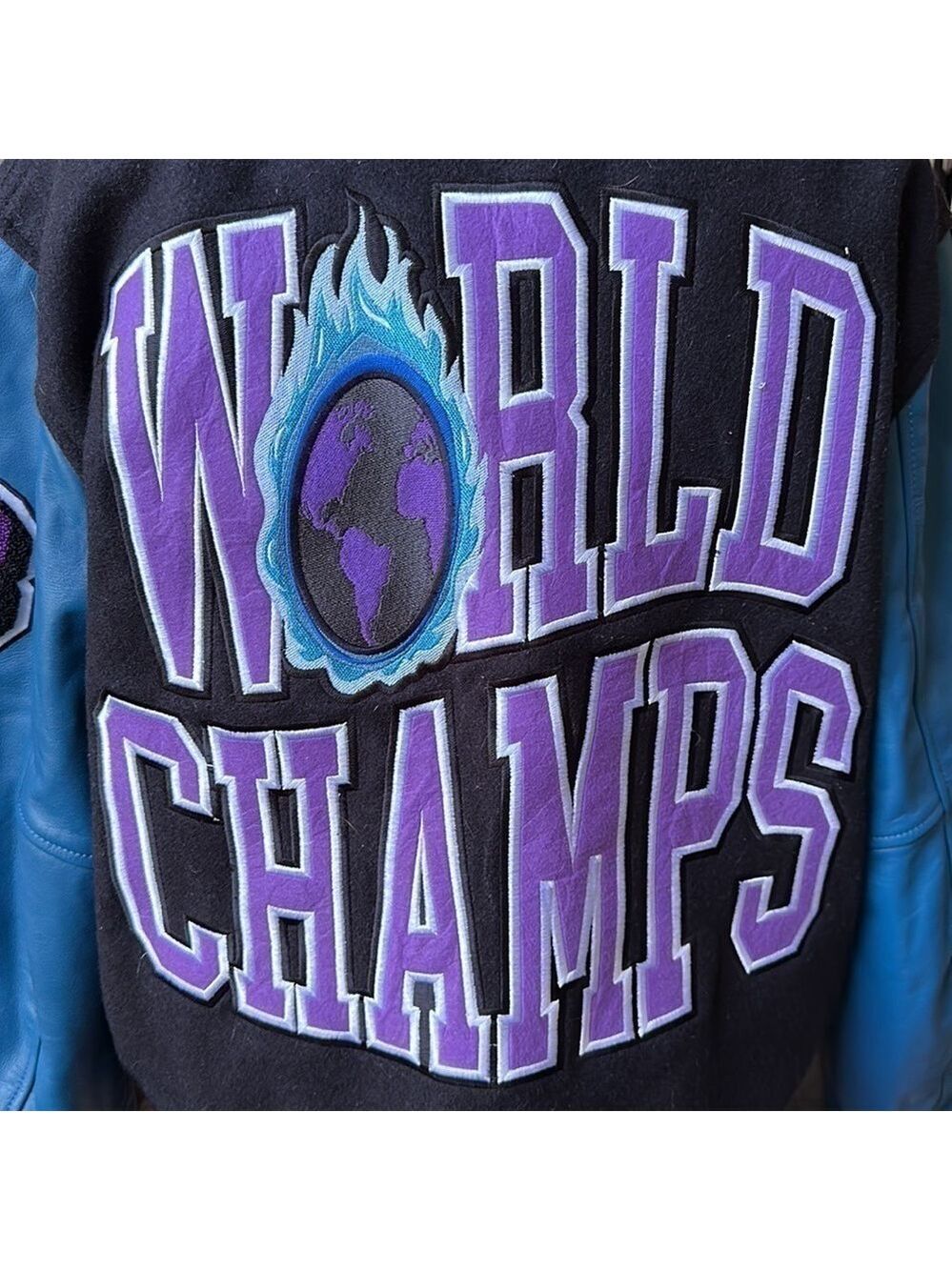 Homme + Femme letterman jacket- world champs size M runs a size larger - Picture 9 of 11